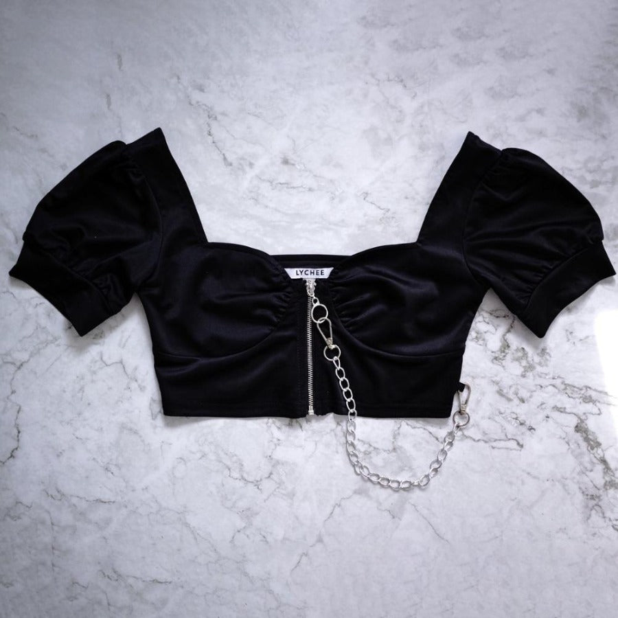 Anise Chain Detail Bustier Top Lychee the Label