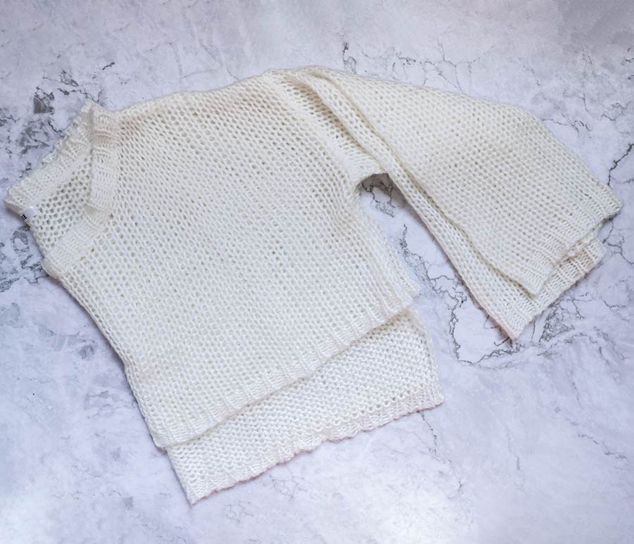 Vanilla Sheer Knit Sweater